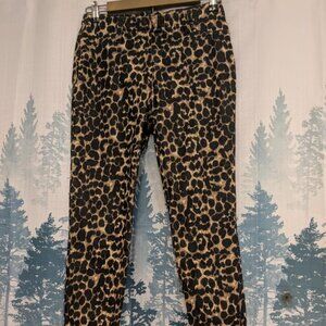 Faded Glory Leopard Print Leggings – Size Small